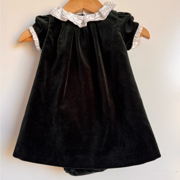 Edgehill Collection Other - Edgehill Collection Short Sleeve Velvet‎ Lace Babydoll Dress New 3 month baby